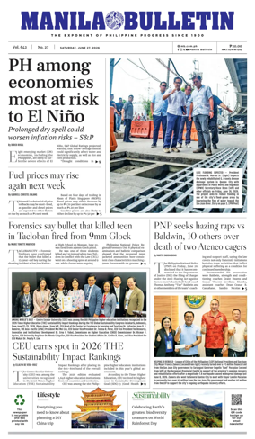 Cover of Manila Bulletin