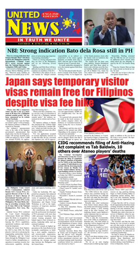 Cover of United News - English Edition