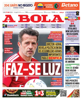 Cover of A BOLA (Portuguese)