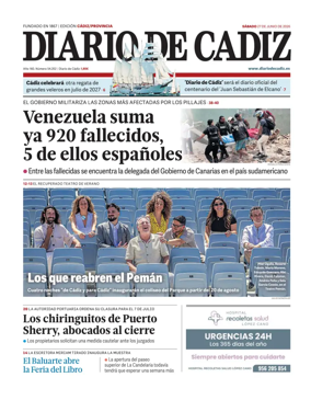 Cover of Diario de Cadiz