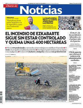 Cover of Diario de Noticias (Spain)