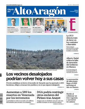 Cover of Diario del Alto Aragon