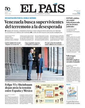 Cover of EL PAIS Euskadi