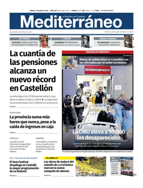 Cover of El Periodico Mediterraneo
