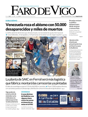 Cover of Faro de Vigo