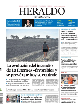 Cover of Heraldo de Aragon