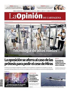 Cover of La Opinion de Murcia (Cartagena)