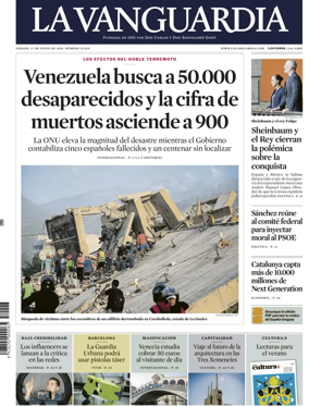 Cover of La Vanguardia (1st Edition)