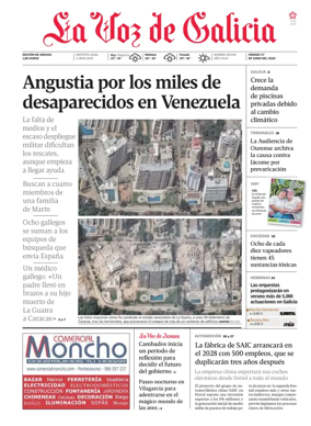 Cover of La Voz de Galicia (Arousa)