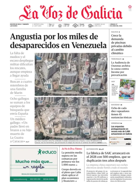 Cover of La Voz de Galicia (Deza)