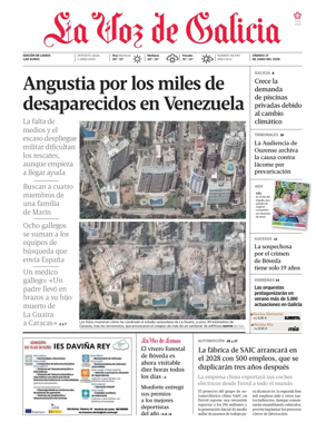 Cover of La Voz de Galicia (Monforte)