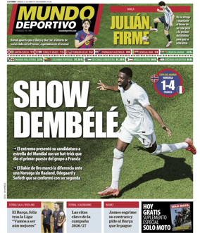 Cover of Mundo Deportivo (Barcelona)