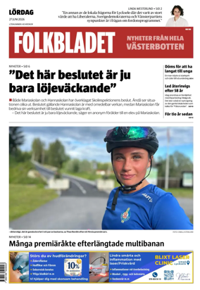 Cover of Folkbladet Vasterbotten