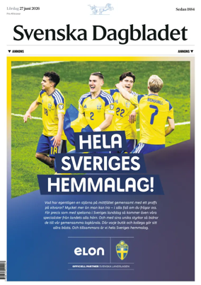 Cover of Svenska Dagbladet