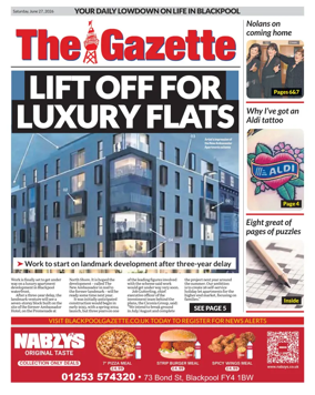 Cover of Blackpool Gazette