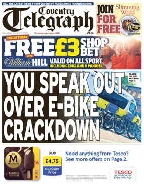 Cover of Coventry Telegraph