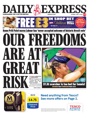 Cover of Daily Express