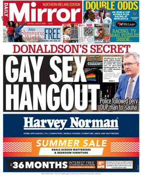 Cover of Daily Mirror (Northern Ireland)