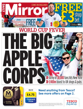 Cover of Daily Mirror