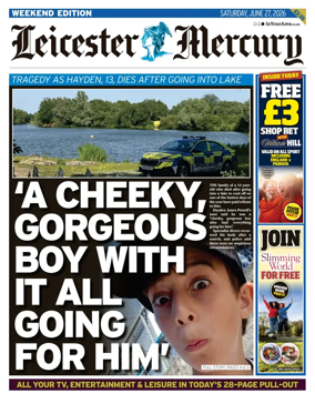 Cover of Leicester Mercury