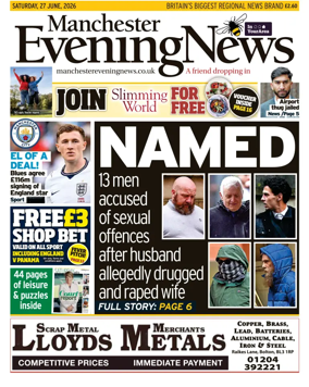 Cover of Manchester Evening News