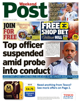 Cover of Nottingham Post