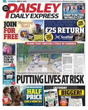 Cover of Paisley Daily Express