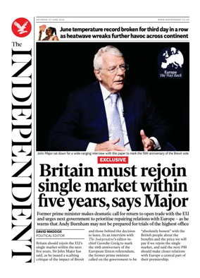 Cover of The Independent
