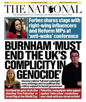 Cover of The National (Scotland)