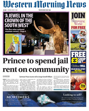 Cover of Western Morning News (Saturday)