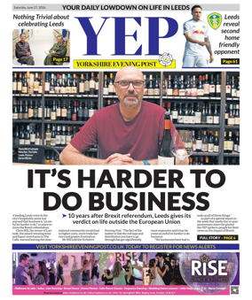 Cover of Yorkshire Evening Post