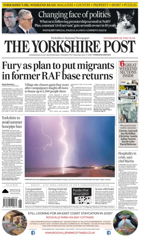 Cover of Yorkshire Post