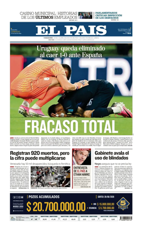 Cover of El Pais (Uruguay)