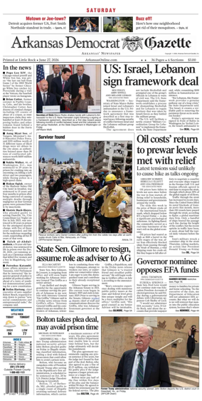 Cover of Arkansas Democrat-Gazette