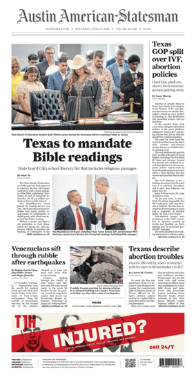 Cover of Austin American-Statesman