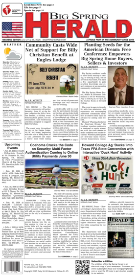 Cover of Big Spring Herald Weekend