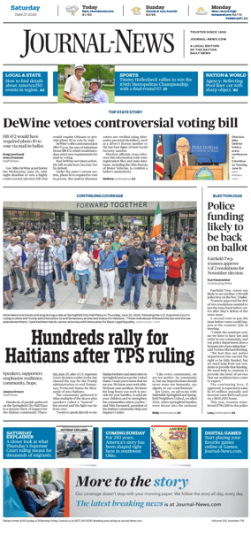 Cover of Hamilton Journal News