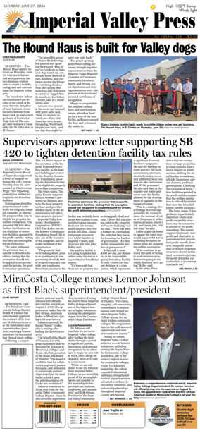 Cover of Imperial Valley Press