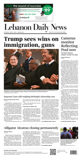 Cover of Lebanon Daily News