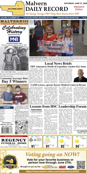 Cover of Malvern Daily Record