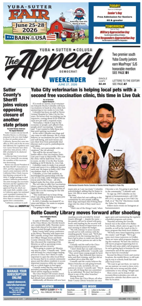 Cover of Marysville Appeal-Democrat