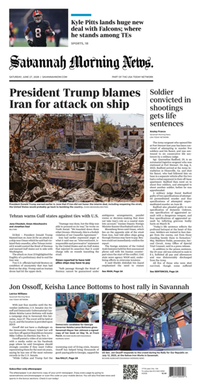 Cover of Savannah Morning News