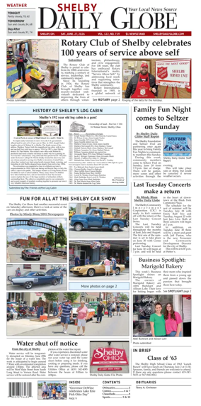 Cover of Shelby Daily Globe