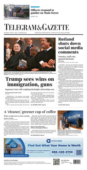 Cover of Telegram & Gazette