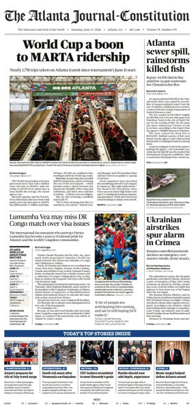 Cover of The Atlanta Journal-Constitution