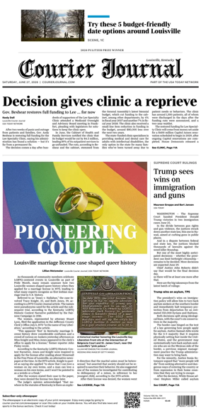 Cover of The Courier-Journal (Louisville)