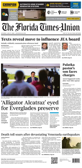 Cover of The Florida Times-Union