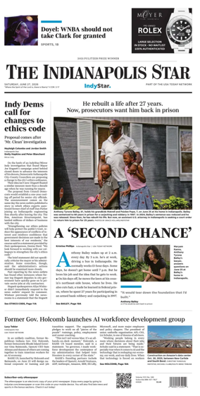 Cover of The Indianapolis Star