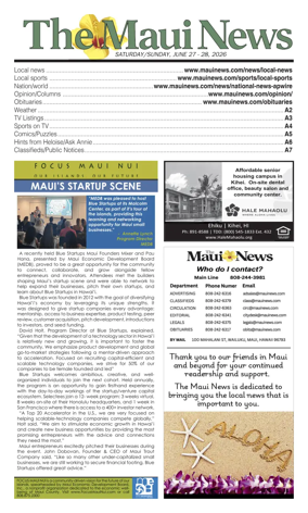 Cover of The Maui News - Weekender