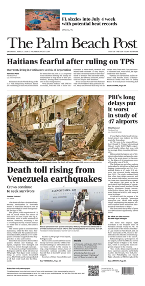 Cover of The Palm Beach Post